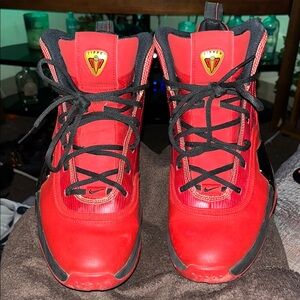 Nike Red and Black Athletic Shoes